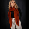 Luxe Merino Silk Shawl Gingerbread