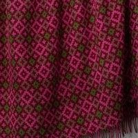 Shetland Wool Throw Pink Haze