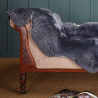 Exclusive Double Sheepskin Throw Silver