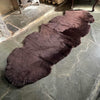 Exclusive Double Sheepskin Throw Dark Chocolate