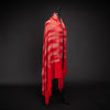 Ikat Pashmina Shawl 'Clouds of Ladakh' Red