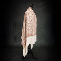 Sozni Hand Embroidered Pashmina Autumn Vines