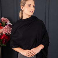 Ultrafine Ring Shawl Black