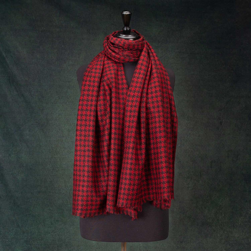 Houndstooth Shawl Russet