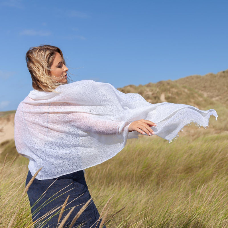 Diaphanous Pashmina Ivory