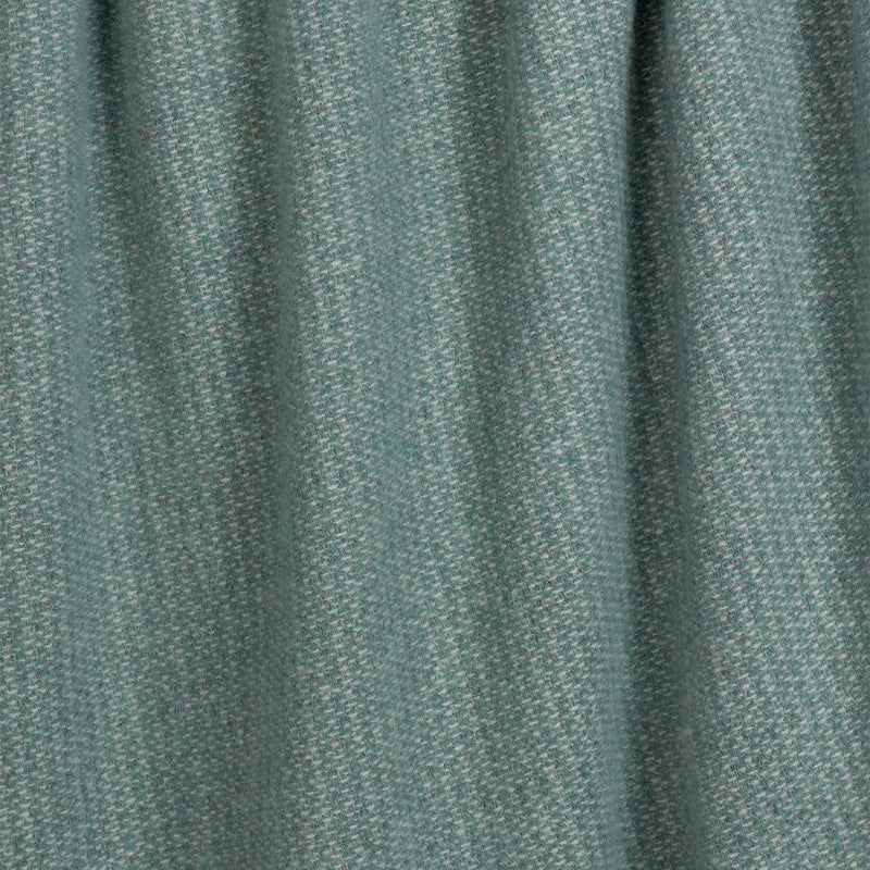 Pure New Wool Throw Aqua & Grey