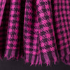 Houndstooth Shawl Fuchsia