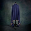 Navy Hand Embroidered Eco-Toosh Hashidar Shawl