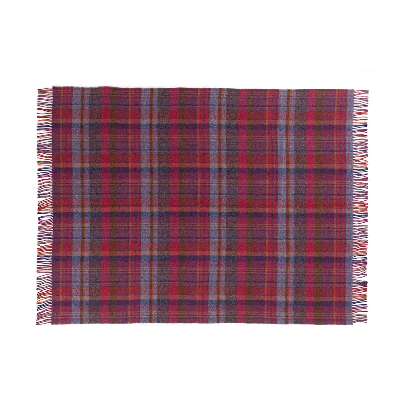 English Country Woollen Throw Bramble