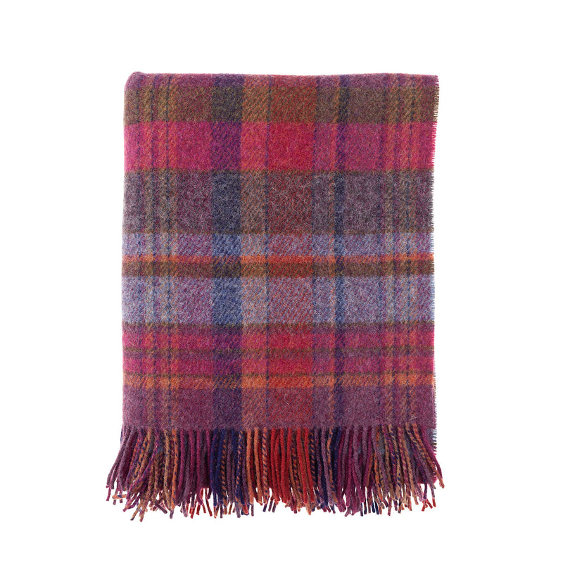 English Country Woollen Throw Bramble