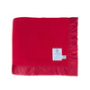 British-made Merino wool blankets medium weight warm traditional satin-style ribbon trim, available in 7 colours