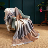 Wool Company Classic Mohair Throw Coffee House