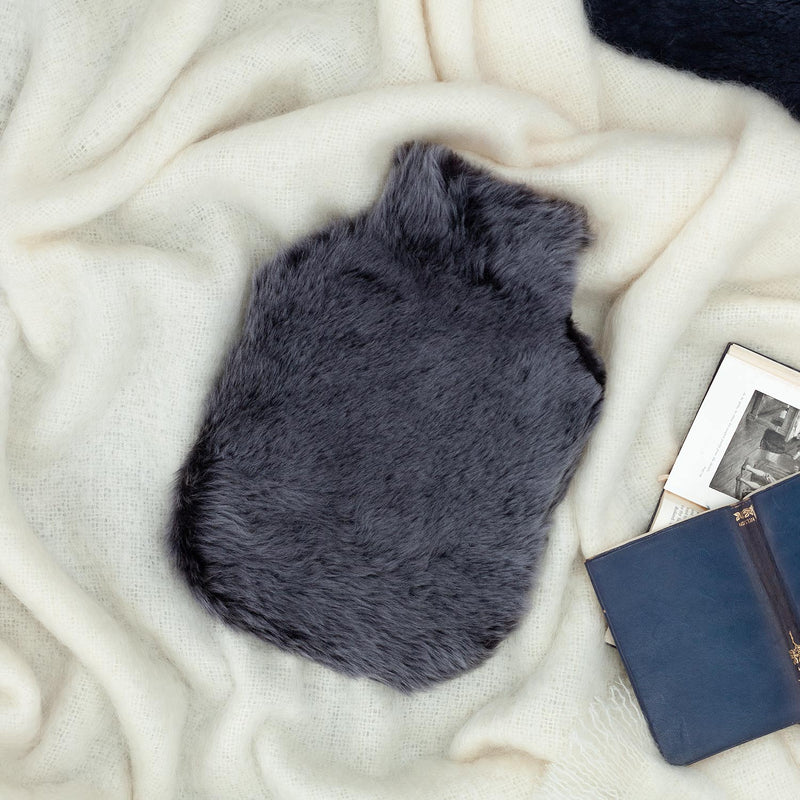 Sheepskin Hot Water Bottle Graphite