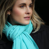 Luxury Pashmina Shawl Aqua