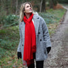 Luxury Pashmina Shawl Bright Red