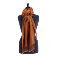 Luxury Pashmina Shawl Nutmeg