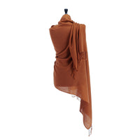 Luxury Pashmina Shawl Nutmeg