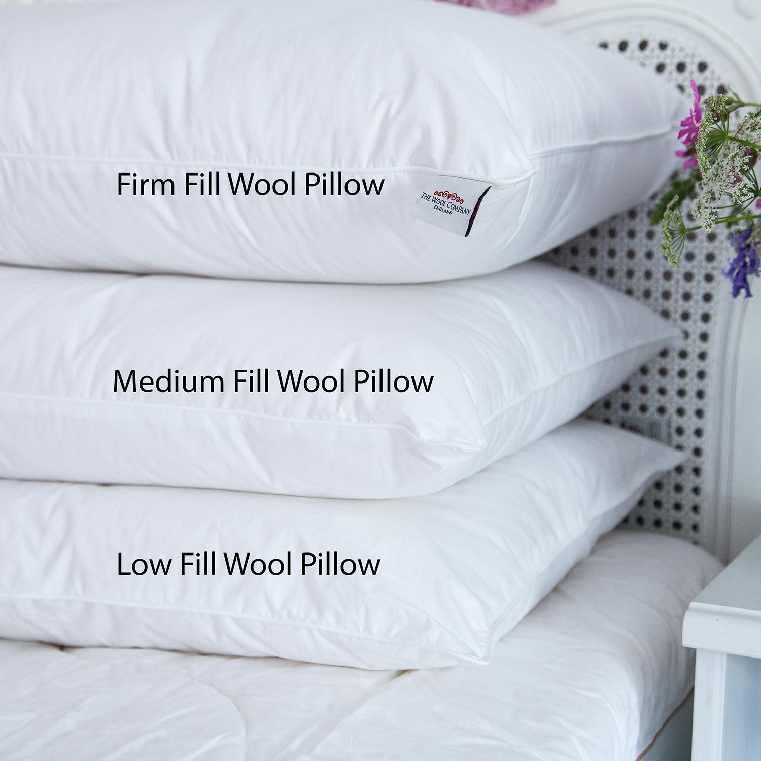 Soft Pure Wool Pillow Firm Fill The Wool Company