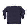 100% British wool vintage style Guernsey sweater in navy blue made in England top-quality classic nautical design