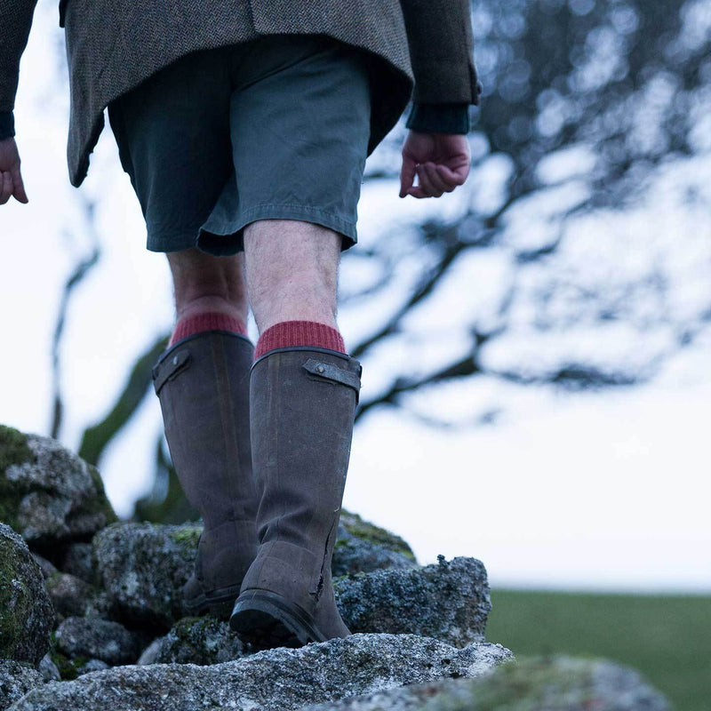 Long length mohair trekking socks hardwearing & warm 8 colours 3 sizes made in England top-quality fully double terry looped