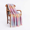 100% lambswool super-soft lightly brushed throw beautiful pastel shades check pattern top quality warm and cosy 