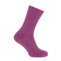 Calf length mohair trekking socks hardwearing & soft 8 vibrant colours 3 sizes made in England top-quality & amazing comfort