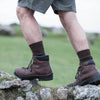 Calf length mohair trekking socks hardwearing & soft 8 vibrant colours 3 sizes made in England top-quality & amazing comfort