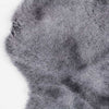 Double size British shorn sheepskin throw in shades of grey, silver, & charcoal. Extremely soft and beautifully finished 