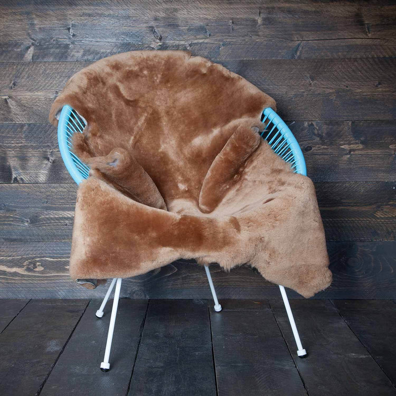 Soft & luxurious shorn fleece seconds sheepskin throw with some minor flaws would look fabulous in any interior, large size 