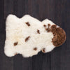  Extra-large size real British rare breed Jacob sheepskin classic brown & cream markings each one unique soft longwool fleece