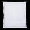 100% cashmere ivory basket weave design with simple border baby shawl super-soft & luxurious made in England top-quality