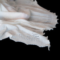 100% cashmere ivory basket weave design with simple border baby shawl super-soft & luxurious made in England top-quality