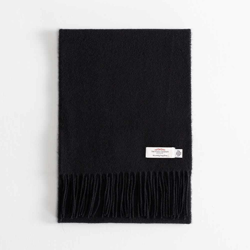 Lambswool Scarf Black -  - CLOTHING  from The Wool Company