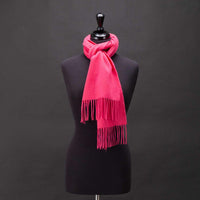 Lambswool Scarf Dark Pink -  - CLOTHING  from The Wool Company