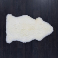  Sumptuous medium to long wool super white Merino sheepskin, silky soft and luxurious thick and dense From The Wool Company