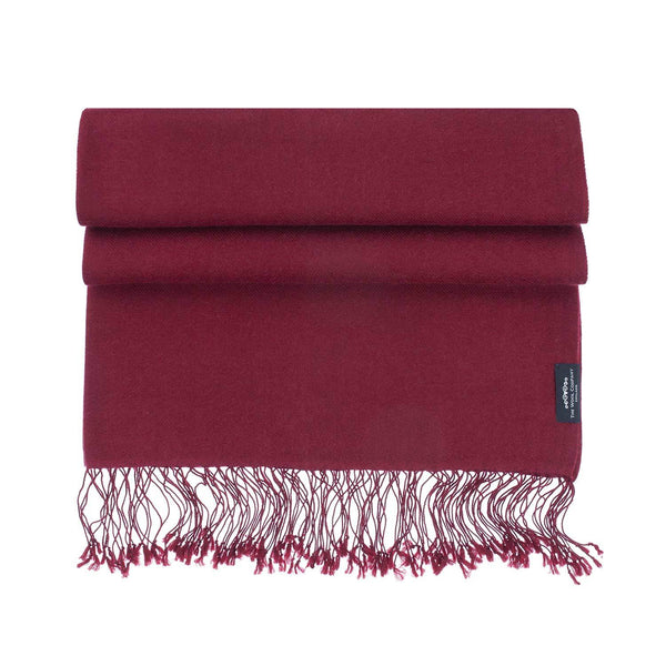 SAMPLE SALE - Colour block, double wrap snood - Burgundy, beige and hot piccalilli.