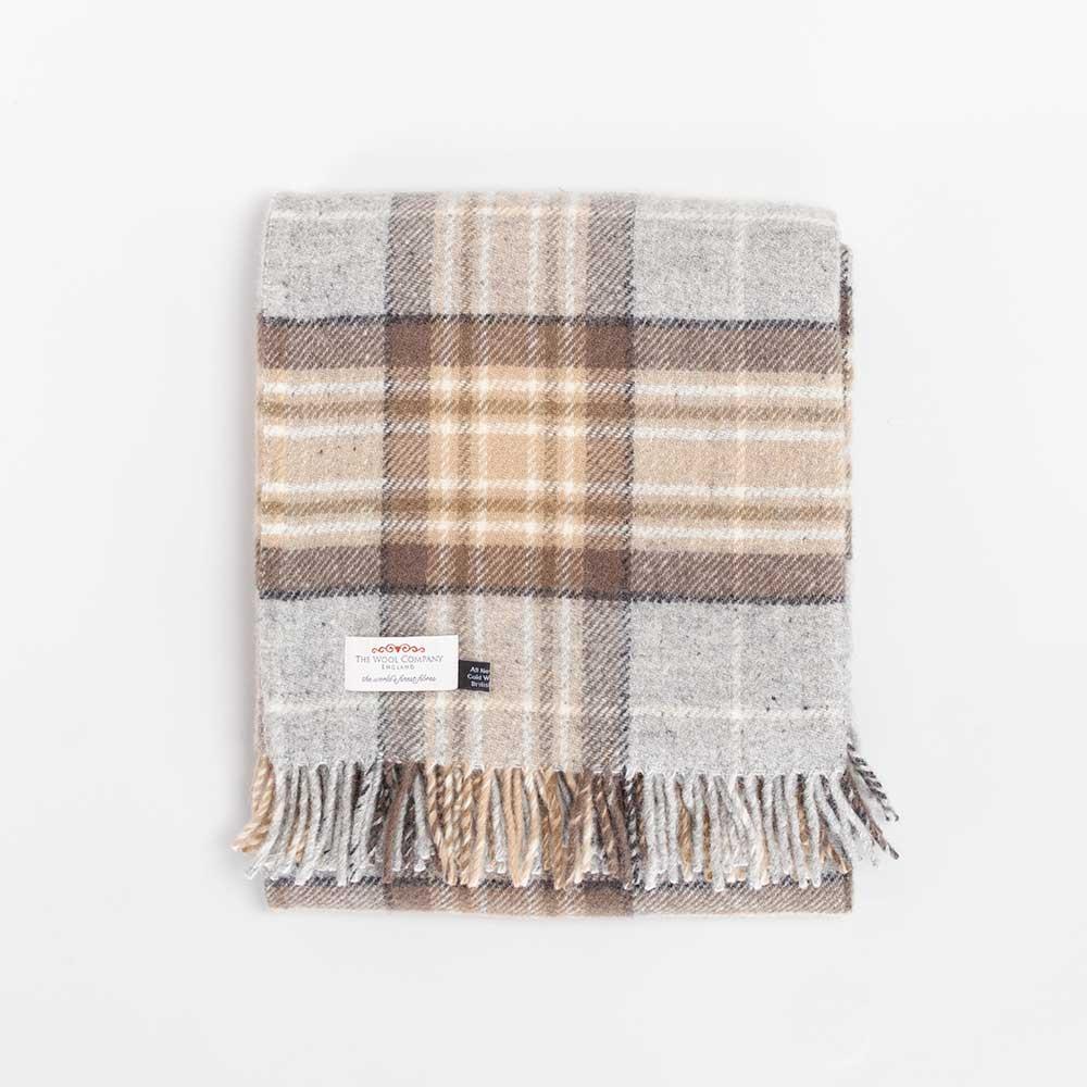 Tartan wool throw sale