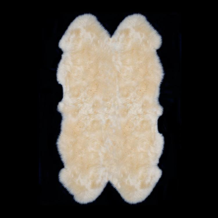 Quad size British sheepskin, soft & silky longwool fleece. Choose undyed natural white or vibrant dyed colours, super luxury!