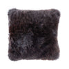 Sumptuous, double-sided, natural sheepskin cushion, with a wool cushion pad, super soft longwool fleece in natural colours