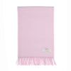 100% Alpaca extra-large luxury throw light pink with fringing top-quality warm & cosy made in England By The Wool Company