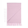 100% Alpaca extra-large throw in light pink with fringing top-quality warm and cosy made in England luxury super-soft throw