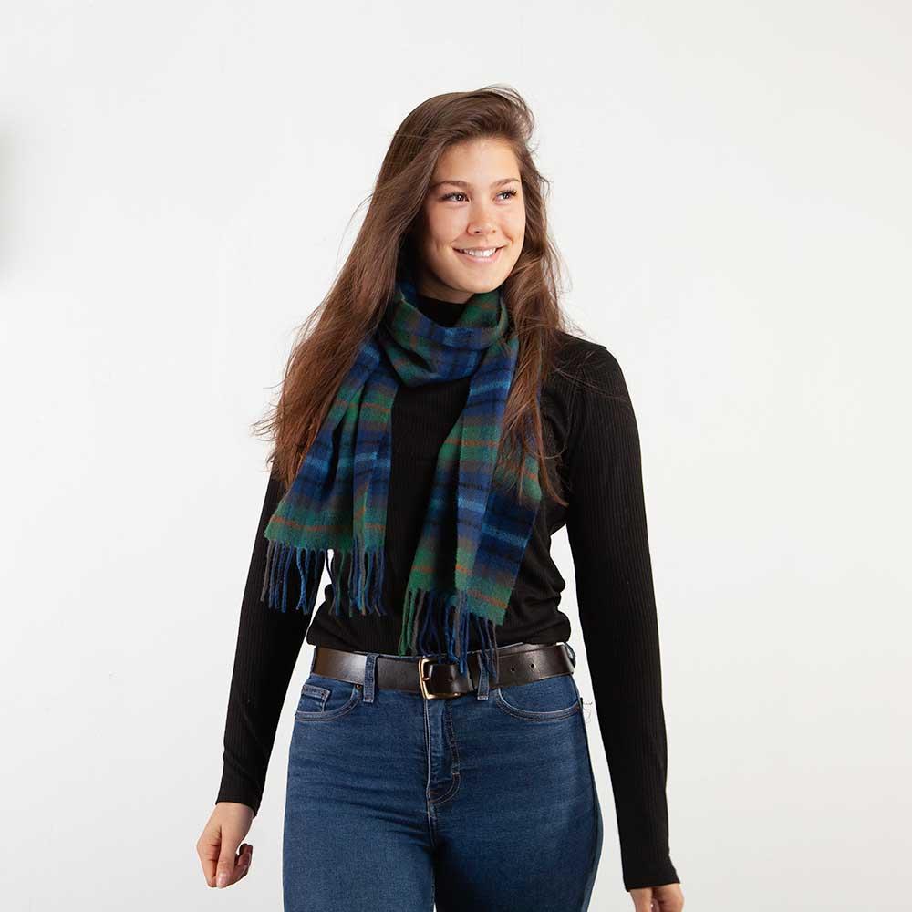 Tartan Lambswool Scarf New York City -  - CLOTHING  from The Wool Company