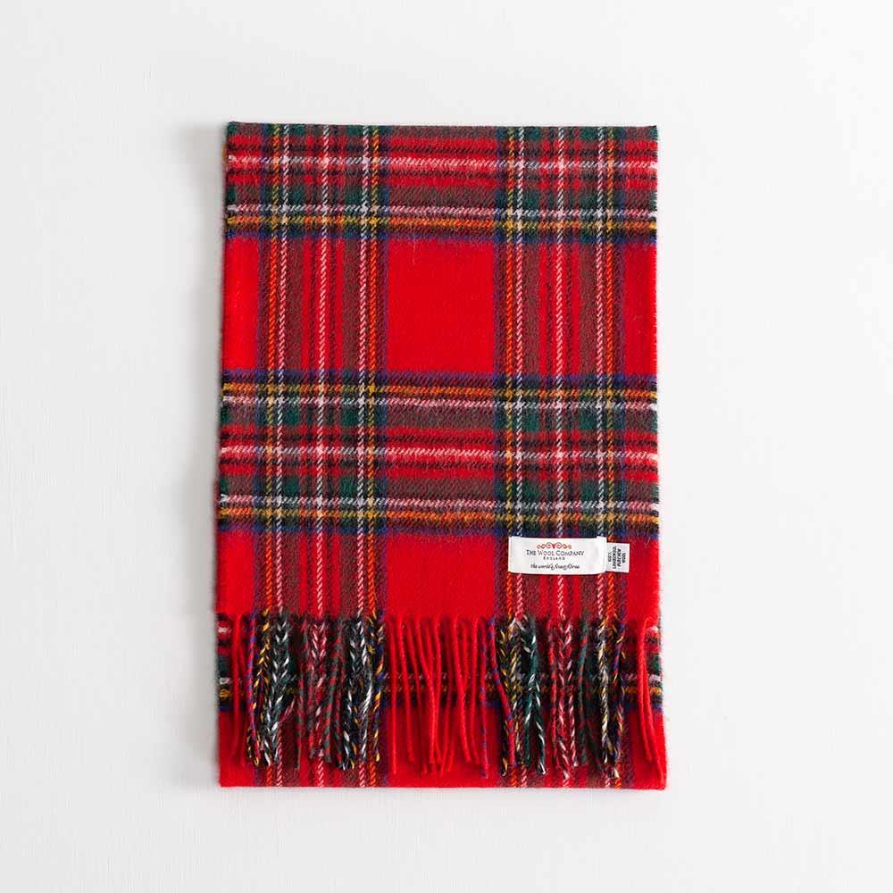 Tartan Lambswool Scarf Stewart Royal Modern -  - CLOTHING  from The Wool Company