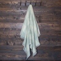 Wool Company Classic Mohair Throw Pistachio Check -  - LIVING  from The Wool Company